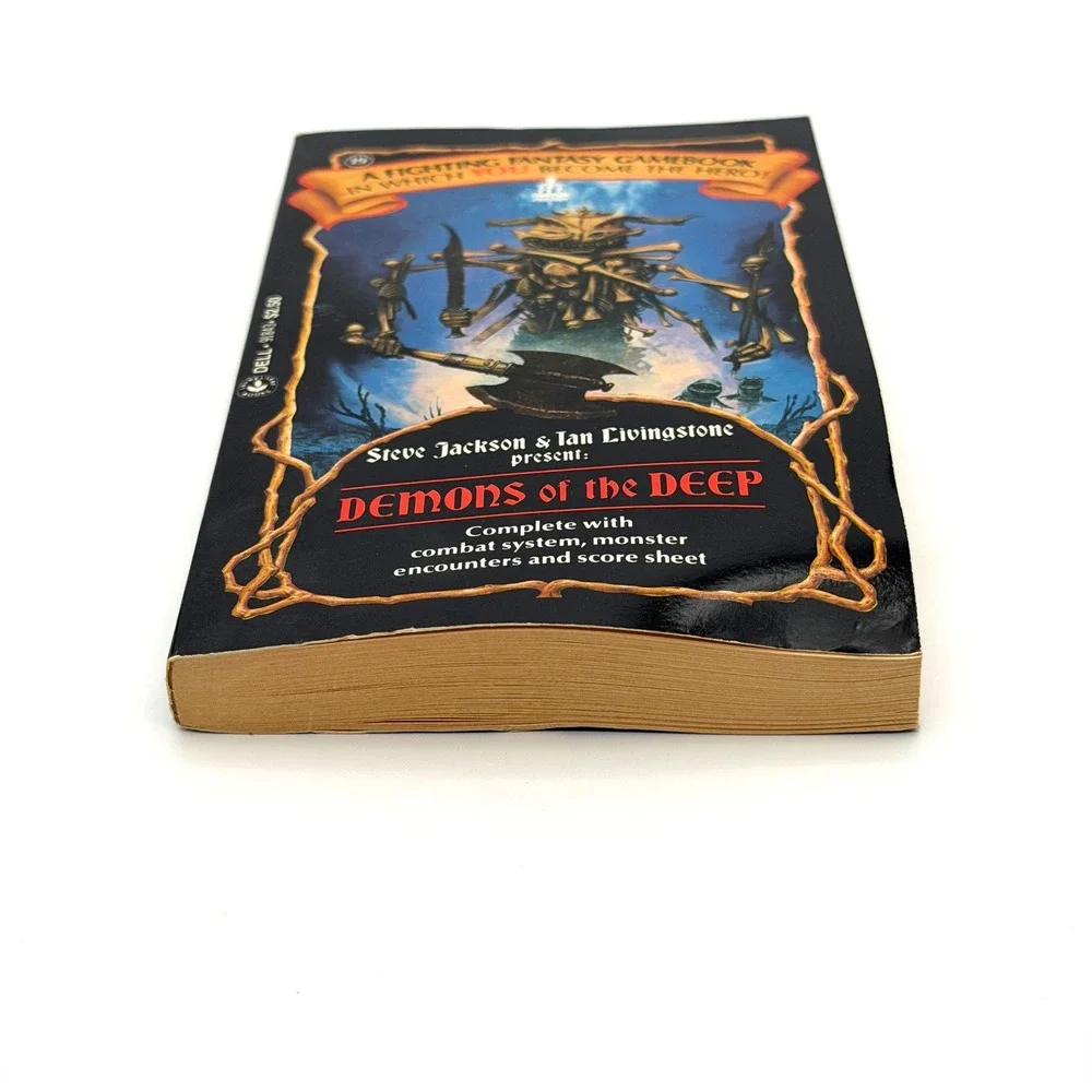 Demons of the Deep Fighting Fantasy #19 Steve Jackson 1st US Print 1987